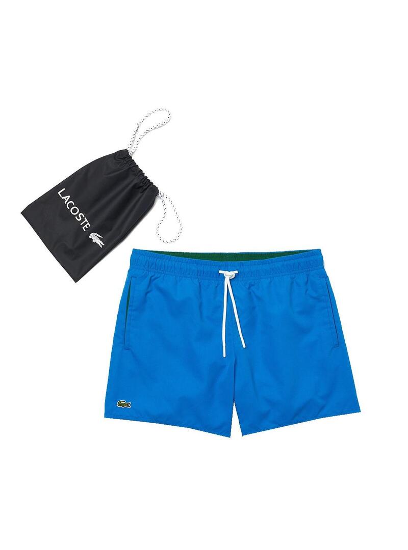 Costume da bagno Lacoste Asciugatura rapida Blu per Uo