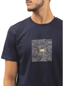 T-Shirt Klout Isobaras Blu Navy per Uomo