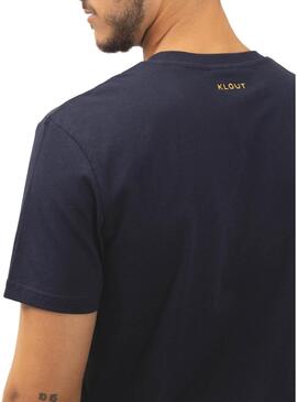 T-Shirt Klout Isobaras Blu Navy per Uomo