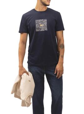 T-Shirt Klout Isobaras Blu Navy per Uomo