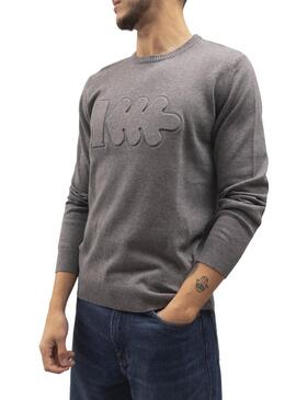 Pullover Klout Relieve Grigio per Uomo