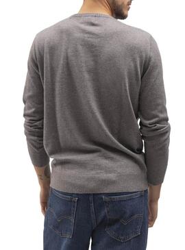 Pullover Klout Relieve Grigio per Uomo