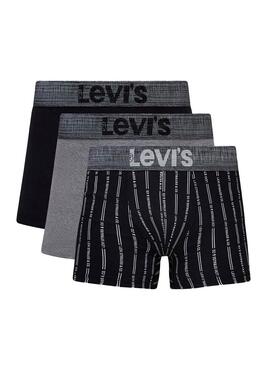 Box  Regalo 3 Boxer Levis Blu  per Uomo