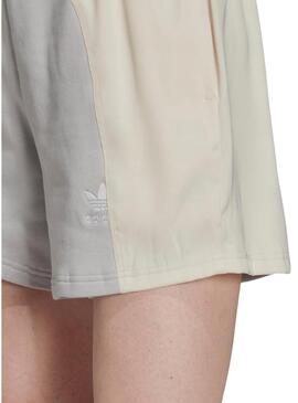 Short Adidas Adicolor Split Trefoil Beige e Grigio