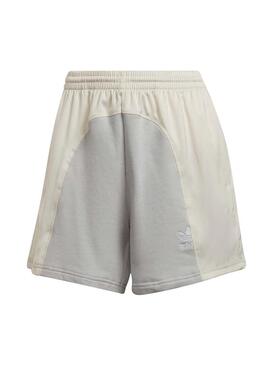 Short Adidas Adicolor Split Trefoil Beige e Grigio