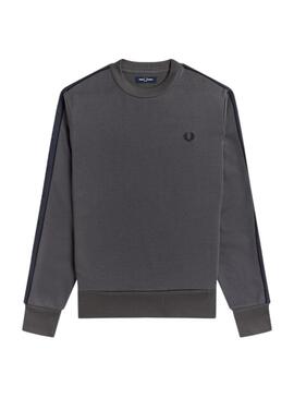 Felpa Fred Perry Tonal Grigio per Uomo