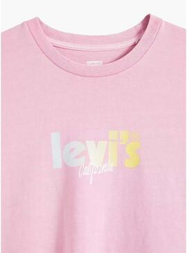 T-Shirt Levis Graphic Classic Rosa per Donna