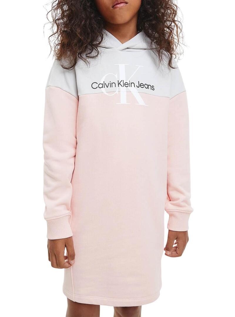 Felpa calvin clearance klein ragazza rosa