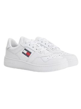 Sneakers Tommy Jeans Retro Bascket Bianco Donna