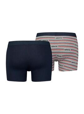 Pack 2 Mutande Levis Boxer per Uomo Blu Navy