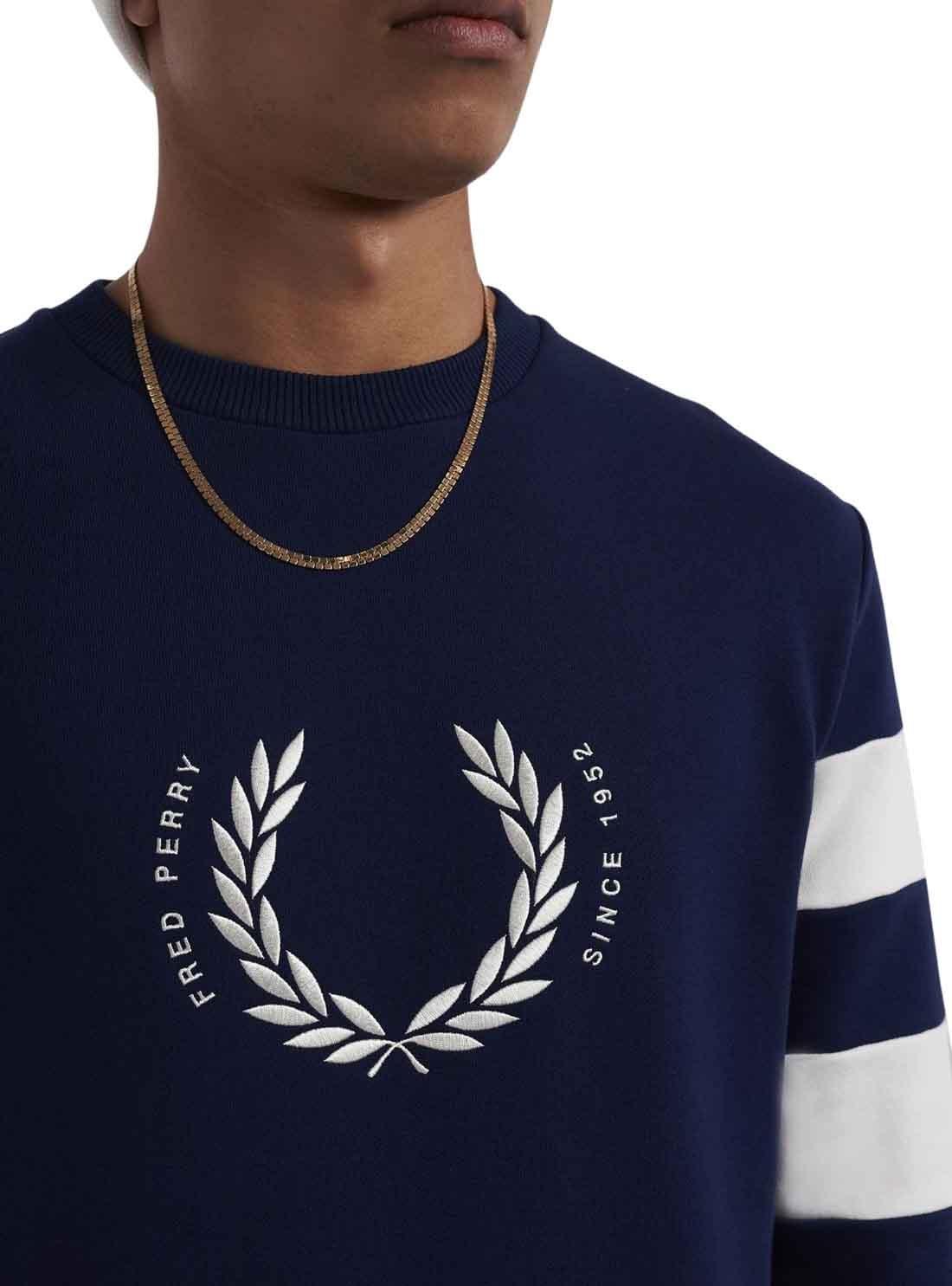 Felpa fred perry on sale blu