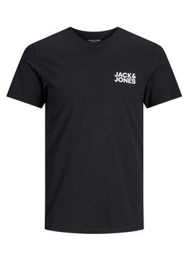 T-Shirt Jack & Jones Corp Logo Nero Uomo