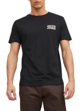 T-Shirt Jack & Jones Corp Logo Nero Uomo