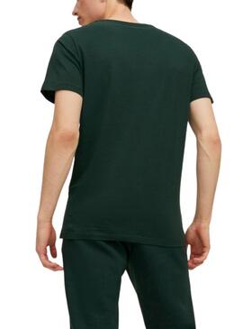 T-Shirt Jack & Jones Corp Logo Slim Verde