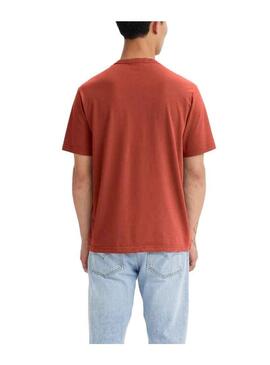 T-Shirt Levis Holiday Arancione per Uomo