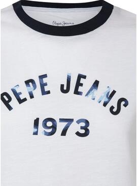 T-Shirt Pepe Jeans Moni Bianco per Donna