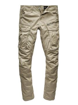 Pantaloni Cargo G-Star Rovic Zip Beige Uomo