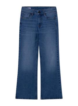 Pantaloni Pepe Jeans Willa Jr Blu Bambina