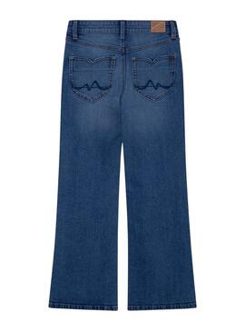 Pantaloni Pepe Jeans Willa Jr Blu Bambina