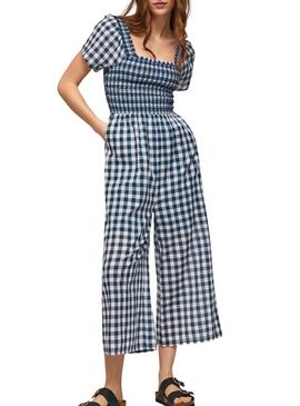 Jumpsuit Largo Pepe Jeans Brucy Blu Navy per Donna