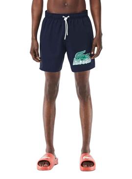 Costume da bagno Lacoste MH5633 Blu Navy per Uomo