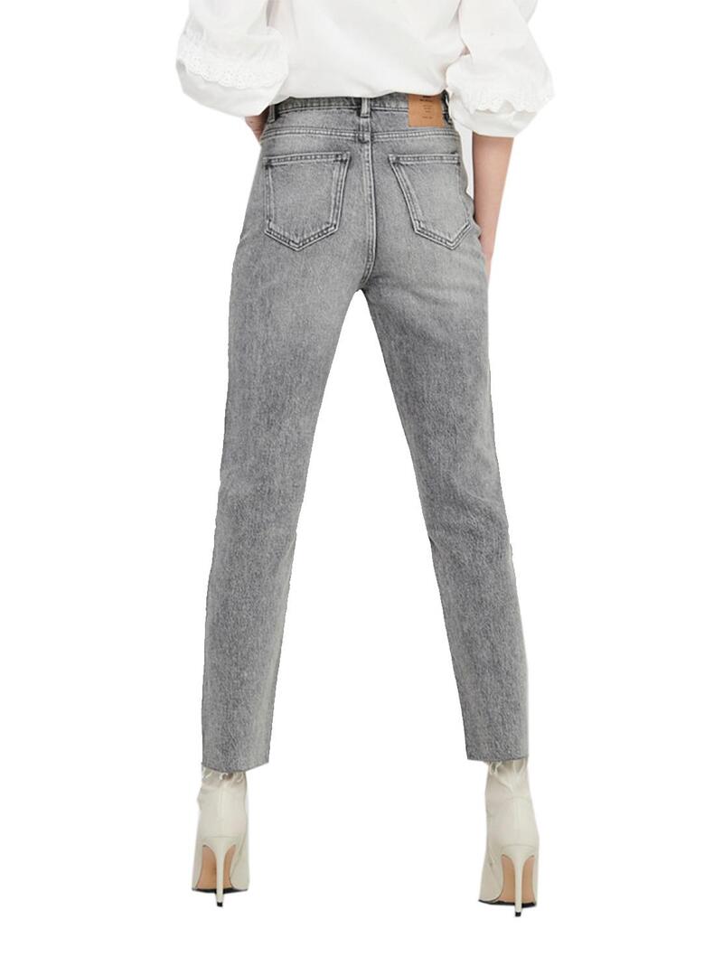 Pantaloni Jeans Only Emily NAS027 Grigio per Donna