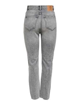 Pantaloni Jeans Only Emily NAS027 Grigio per Donna