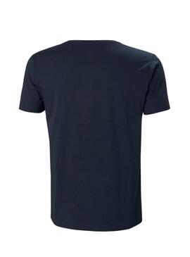 T-Shirt Helly Hansen Shoreline Blu Navy per Uomo