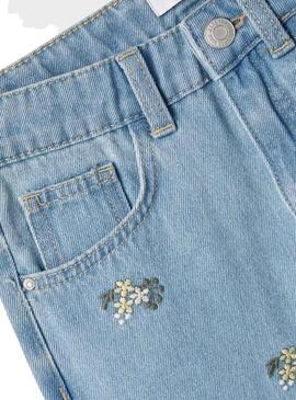 Pantaloni Jeans Name It Shaped Blu per Bambina