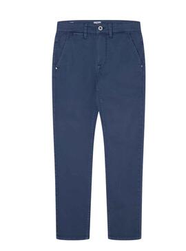 Pantaloni Pepe Jeans Greenwich Blu per Bambino