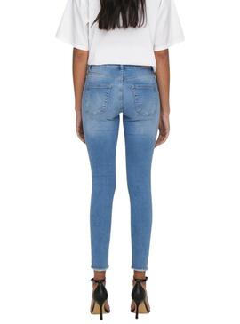 Pantaloni Jeans Only Blush Blu Claro per Donna