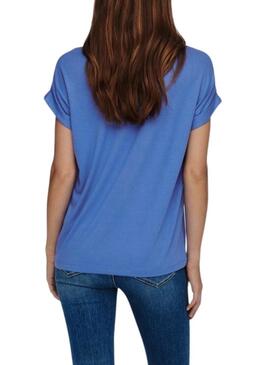 T-Shirt Only Moster Blu per Donna