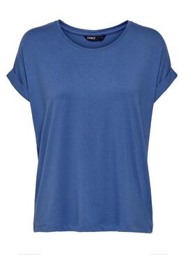 T-Shirt Only Moster Blu per Donna