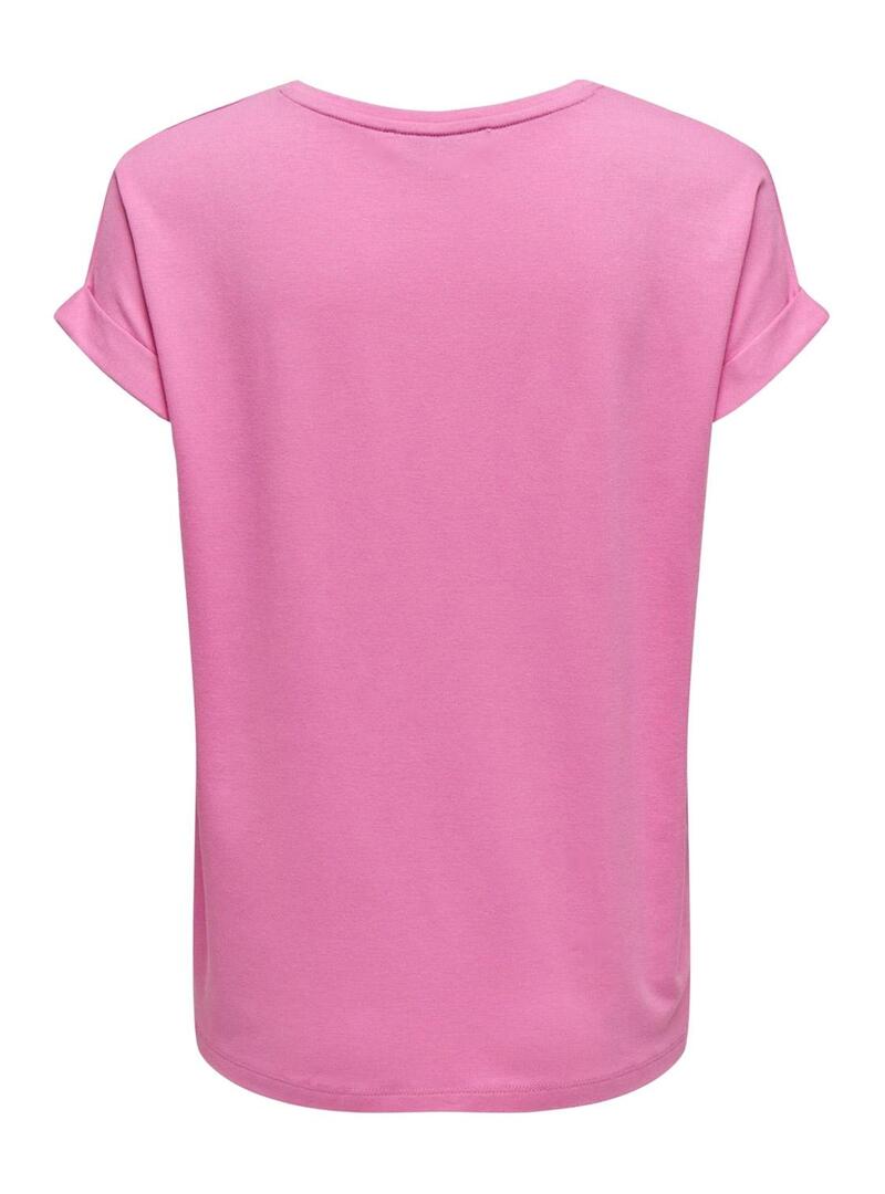 T-Shirt Only Moster Rosa per Donna