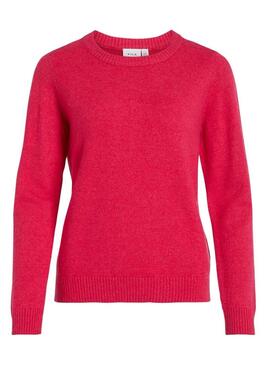 Pullover Vila Viril Rosa per Donna