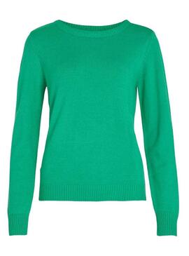 Pullover Vila Virile Verde per Donna