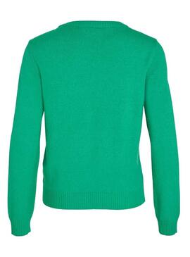 Pullover Vila Virile Verde per Donna