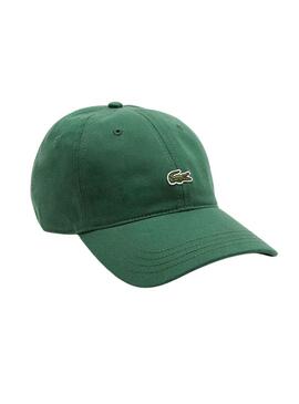 Cappello Lacoste Sarga Verde per Uomo e Donna