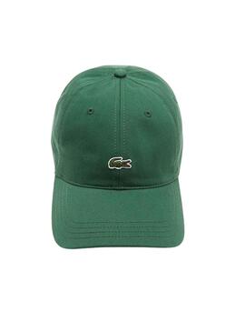 Cappello Lacoste Sarga Verde per Uomo e Donna