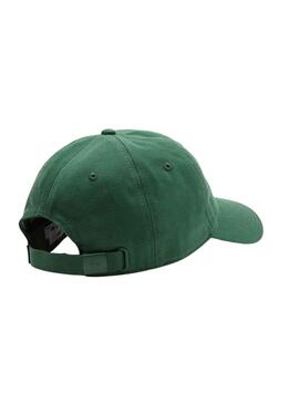 Cappello Lacoste Sarga Verde per Uomo e Donna