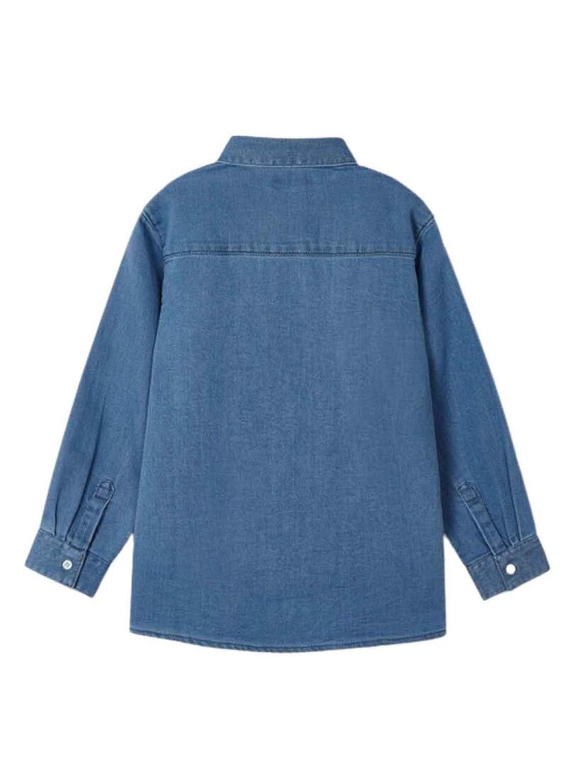 Camicia Mayoral Soft Denim Blu per Bambino