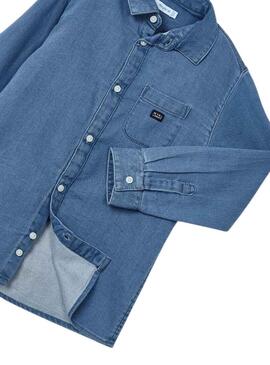 Camicia Mayoral Soft Denim Blu per Bambino