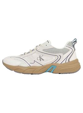 Sneakers Calvin Klein Retro Tennis Bianco Uomo