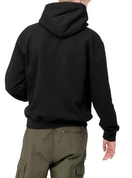 Felpa Carhartt Hooded Nero per Uomo