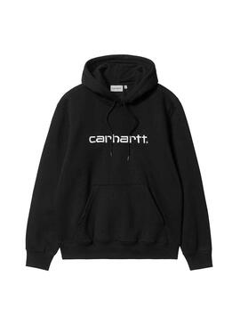 Felpa Carhartt Hooded Nero per Uomo