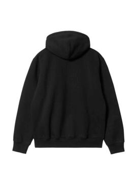 Felpa Carhartt Hooded Nero per Uomo