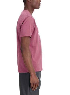 T-Shirt New Balance Essvartee Rosa per Uomo