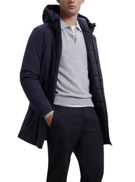 Giacca Ecoalf Pasu Blu Navy per Uomo