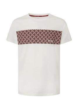 T-Shirt Pepe Jeans Kane Beige per Uomo