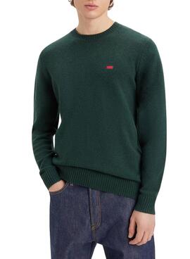 Pullover Levis Original Verde per Uomo